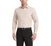 Kenneth Cole Dress Shirt Slim Fit Solid Camicia Elegante, Mandorla, 43 cm-44 cm Collo 81 cm-84 cm Manica Uomo