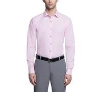 Kenneth Cole Dress Shirt Slim Fit Solid Camicia Elegante, Rosa, 38 cm-39 cm Collo 86 cm-89 cm Manica Uomo