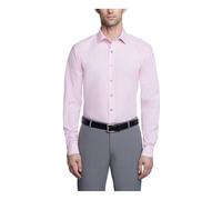 Kenneth Cole Dress Shirt Slim Fit Solid Camicia Elegante, Rosa, 41 cm-42 cm Collo 91 cm-94 cm Manica Uomo
