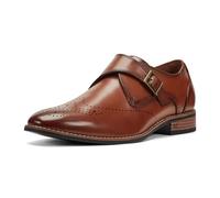 Kenneth Cole Footwear Cheer Single Monk Strap, Mocassino Uomo, Pelle Naturale Chiara, 40 EU