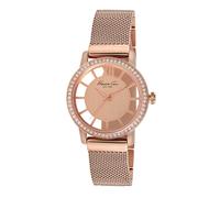 Kenneth Cole New York Bracciale da donna al quarzo in acciaio inossidabile con cassa in acciaio inossidabile, colore oro rosa (modello: KC4955)