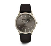 Kenneth Cole New York KC15111010 - Orologio casual da uomo, al quarzo, in acciaio inossidabile e pelle, colore: marrone
