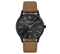Kenneth Cole New York KC15111012 - Orologio da polso da uomo, analogico, al quarzo, in pelle, cinghia