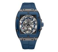 Kenneth Cole New York Orologio automatico da uomo, quadrante scheletrato, cassa curva, stile contemporaneo, Blu - Silicone Blu, Mens Standard, Automatico