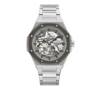 Kenneth Cole New York Orologio automatico da uomo, quadrante scheletrato, lunetta ottagonale, design elegante e professionale, Grigio, moderno