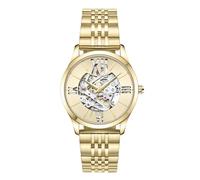 Kenneth Cole - Orologio da donna di lusso, in acciaio inossidabile, automatico, impermeabile, con numeri romani, analogico, con quadrante scheletrato, da donna, Oro, Standard, Automatico