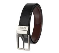 Kenneth Cole REACTION - Cintura reversibile in pelle, da uomo nero/marrone 36