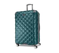 Kenneth Cole REACTION Diamond Tower - Set di bagagli leggeri e rigidi, estensibili a 8 ruote, colore: Blu Teal Profondo, 28 pollici Checked, Diamond Tower Valigia per bagagli leggera e