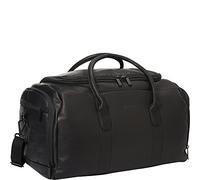 Kenneth Cole Reaction Duff Guy Colombian Leather 20" Single Compartment Top Load Travel Duffel Bag, Black