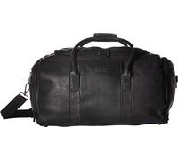 Kenneth Cole Reaction Duff Guy Colombian Leather 20" Single Compartment Top Load Travel Duffel Bag, Black