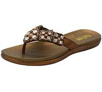 Kenneth Cole REACTION Glam-athon Thong Sandal, Donna, Bronzo, 43 EU