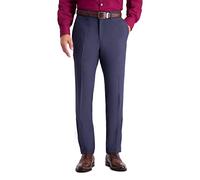 Kenneth Cole REACTION Men's Premium Stretch Texture Weave Slim Fit Dress Pant, Medium Blue, 34Wx32L