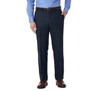 Kenneth Cole Reaction Men's Stretch Modern-Fit Flat-Front Pant, Navy, 34x30