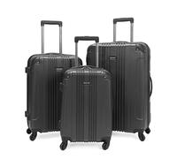 Kenneth Cole REACTION Out of Bounds - Valigia rigida leggera con 4 ruote girevoli, Carbone, 3-Piece Set (20", 24", & 28"), Fuori dai limiti