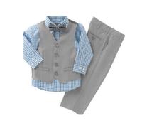 Kenneth Cole Reaction Ragazzi' 4-piece Grigie e Blu Pantalone Abito [Taglie 7]