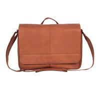 Kenneth Cole REACTION Risky Business Messenger - Borsa a tracolla in pelle colombiana, per laptop e tablet, cognac, 15.6" Laptop Messenger Bag, Risky Business Messenger Bag - Borsa a tracolla in pelle