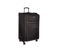 Kenneth Cole REACTION Rugged Roamer Luggage Collection - Valigia da viaggio leggera e espandibile, con 8 ruote, Nero, 20-Inch Carry-On, Rugged Roamer - Valigia da viaggio a 8 ruote espandibile,