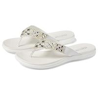 Kenneth Cole REACTION Sandali infradito Glam-athon da donna, bianco/bianco, 41.5 EU