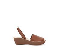 Kenneth Cole REACTION Women's FINE Glass Wedge Sandal, Luggage, 5 M US