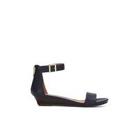 Kenneth Cole REACTION Women's Viber 2 Piece Wedge Sandal, Navy, 6.5 Medium US