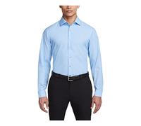 Kenneth Cole Unlisted Men's Dress Shirt Slim Fit Solid, Slim Light Blue, 15"-15.5" Neck 34"-35" Sleeve