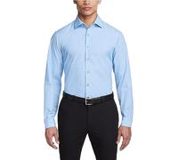 Kenneth Cole Unlisted Men's Dress Shirt Slim Fit Solid, Slim Light Blue, 16"-16.5" Neck 34"-35" Sleeve