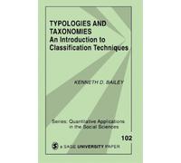 Kenneth D. Bailey Typologies and Taxonomies (Tascabile)