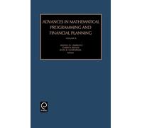 Kenneth D. Lawr Advances in Mathematical Programming and Fina (Copertina rigida)