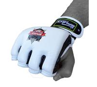 Kenneth J Lane Hunter SRT, Guanti da MMA Unisex Adulto, Bianco, XL