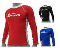 Kenneth J Lane Sphinx Rashguard Manica Lunga Maglietta Rash Guard Unisex - Adulto