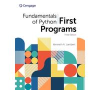 Kenneth Lambert Fundamentals of Python: First Programs (Tascabile)