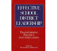 Kenneth Leithwood Effective School District Leadership (Tascabile)