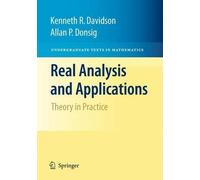 Kenneth R. Davidson Allan P. Don Real Analysis and Applicati (Copertina rigida)