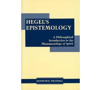 Kenneth R. Westphal Hegel's Epistemology (Tascabile)