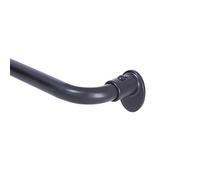 Kenney Lunar - Asta oscurante per oscuramento della stanza, 1,5 cm, 71-122 cm, colore: nero