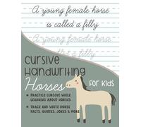 Kenniebstyles Journals Cursive Handwriting Horses for Kids (Tascabile)