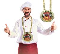 Kenning Chili Cook Off Trofei Medaglia con catena, premi per concorsi di cucina, premio premio per concorso di peperoncino vincitore del concorso Chili Festival Forniture