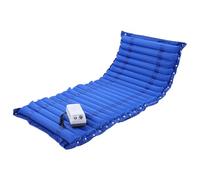 KENNOE Materasso medico a pressione alternata per il sollievo dalle piaghe da decubito con pompa ultra silenziosa, per anziani, pazienti allettati (Blu chiaro standard)