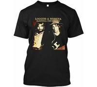 Kenny Loggins And Jim Messina Concert 1976 Mens Black Graphic Pullover Men's Crewneck T-Shirt Short Sleeve Top Unisex Pure Cotton Tee Black L