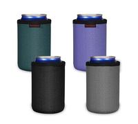 KENOBEE 4x Raffredda Can standard da 12 oz (355 ml), Can Cooler Sleeve in morbido neoprene isolato, riutilizzabili, antiscivolo, per bevande fredde, birra, soda (355ml, 4 colori)