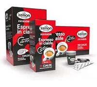 KENON Caffè - 150 Cialde ESE 44mm Compatibili - Espresso Tostato e Macinato da 7g, Confezionate Singolarmente per un Gusto Intenso e Cremoso