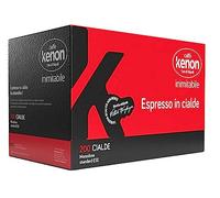KENON Caffè - 200 Cialde ESE 44mm Compatibili - Espresso Tostato e Macinato da 7g, Confezionate Singolarmente per un Aroma Intenso e Cremoso