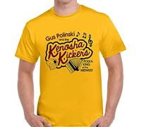 Kenosha Kickers Polka Home Alone Inspired T-Shirt - Retro Christmas Film Tee Yellow 3XL