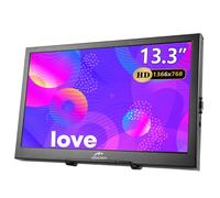 Kenowa 13,3 pollici portatile Monitor VGA, display PC 16: 9 con schermo esterno HDMI VGA per computer/laptop/Raspberry pi/ PS3/ PS4 Xbox, alloggiamento in alluminio, risoluzione HD 1366x768 60HZ