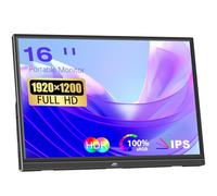 Kenowa Monitor Portatile 16 Pollici Monitor Portable FHD 1920x1200P IPS Schermo HDR 350 Nits 16:10 Display Esterno con HDMI USB C per laptop/PC/Mac/Xbox/Switch/PS3/4/Raspberry pi