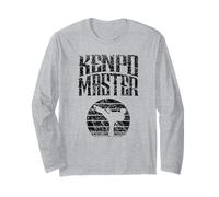 Kenpo Master Saings Arti Marziali Karate Combattente Maglia a Manica