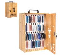 Kensbro Armadio per cellulare, 36 scomparti, in legno, con chiusura a chiave, 41,5 cm, 3 kg, cassaforte, montaggio a parete, multiuso, per scuole, sale conferenze, fabbriche