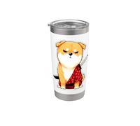 Kensei Cucciolo il Santo della Spada Design Meme Cane Bicchiere termico in acciaio inox doppia parete