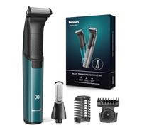 kensen 2 In 1 Rasoio Elettrico Corpo Uomo 100 Minuti di Autonomia Rasoio Corpo Uomo Intimo Impermeabile Depilatore Intimo Wet & Dry con Pettini Regolabili 1-10mm per Arti & Torso & Dalla Vita in Giù