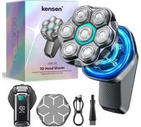 kensen Rasoio Elettrico Testa Calva Uomo 7D Rasoio Testa Calva Zero Assoluto IPX